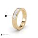 5 - Lisha 0.85 ctw Baguette shape Natural Diamond Women Stackable Wedding Band 