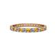 1 - Audrey 2.70 mm Citrine and Diamond U Prong Eternity Band 
