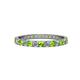 1 - Audrey 2.70 mm Peridot and Diamond U Prong Eternity Band 