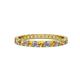 1 - Audrey 2.70 mm Citrine and Diamond U Prong Eternity Band 