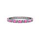 1 - Audrey 2.70 mm Pink Sapphire and Diamond U Prong Eternity Band 