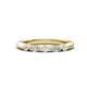 1 - Mira 0.27 ctw Marquise and Round Lab Grown Diamond 5 Stone Women Stackable Wedding Band 