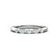 1 - Mira 0.23 ctw Marquise Opal and Round Lab Grown Diamond 5 Stone Women Stackable Wedding Band 