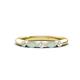 1 - Mira 0.23 ctw Marquise Opal and Round Natural Diamond 5 Stone Women Stackable Wedding Band 