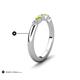 5 - Mira 0.27 ctw Marquise Peridot and Round Natural Diamond 5 Stone Women Stackable Wedding Band 