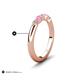 5 - Mira 0.33 ctw Marquise Pink Sapphire and Round Natural Diamond 5 Stone Women Stackable Wedding Band 