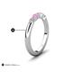 5 - Mira 0.33 ctw Marquise Pink Sapphire and Round Natural Diamond 5 Stone Women Stackable Wedding Band 