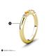 5 - Mira 0.25 ctw Marquise Citrine and Round Natural Diamond 5 Stone Women Stackable Wedding Band 