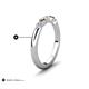 5 - Mira 0.23 ctw Marquise Smoky Quartz and Round Natural Diamond 5 Stone Women Stackable Wedding Band 