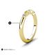 5 - Mira 0.27 ctw Marquise Yellow Sapphire and Round Natural Diamond 5 Stone Women Stackable Wedding Band 