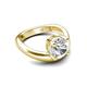 5 - Anahi 2.00 ct GIA Certified Natural Diamond Women Curve Solitaire Ring 