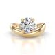 1 - Anahi 2.00 ct GIA Certified Natural Diamond Women Curve Solitaire Ring 