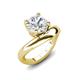3 - Anahi 2.00 ct GIA Certified Natural Diamond Women Curve Solitaire Ring 