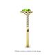 5 - Arella Desire Peridot and Diamond Halo Engagement Ring 