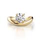 1 - Anahi 1.30 ct GIA Certified Natural Diamond Women Curve Solitaire Ring 