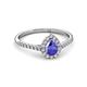 2 - Arella Desire Tanzanite and Diamond Halo Engagement Ring 