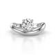 1 - Anahi 1.00 ct GIA Certified Natural Diamond Women Curve Solitaire Ring 