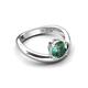 5 - Anahi 1.00 ct Created Alexandrite Women Curve Solitaire Ring 