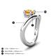 4 - Anahi 0.87 ct Citrine Women Curve Solitaire Ring 