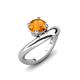 3 - Anahi 0.87 ct Citrine Women Curve Solitaire Ring 