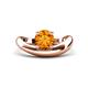 1 - Anahi 0.87 ct Citrine Women Curve Solitaire Ring 