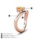 4 - Anahi 0.87 ct Citrine Women Curve Solitaire Ring 