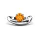 1 - Anahi 0.87 ct Citrine Women Curve Solitaire Ring 