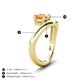 4 - Anahi 0.87 ct Citrine Women Curve Solitaire Ring 