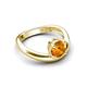 5 - Anahi 0.87 ct Citrine Women Curve Solitaire Ring 