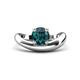 1 - Anahi 0.95 ct London Blue Topaz Women Curve Solitaire Ring 