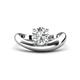 1 - Anahi 1.00 ct Moissanite Women Curve Solitaire Ring 