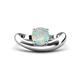 1 - Anahi 0.66 ct Opal Women Curve Solitaire Ring 
