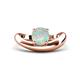 1 - Anahi 0.66 ct Opal Women Curve Solitaire Ring 