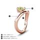 4 - Anahi 1.10 ct Peridot Women Curve Solitaire Ring 