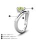 4 - Anahi 1.10 ct Peridot Women Curve Solitaire Ring 