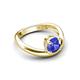 5 - Anahi 0.92 ct Tanzanite Women Curve Solitaire Ring 