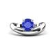 1 - Anahi 0.92 ct Tanzanite Women Curve Solitaire Ring 