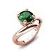 3 - Anahi 1.75 ct Created Emerald Women Curve Solitaire Ring 