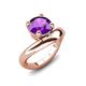 3 - Anahi 1.90 ct Amethyst Women Curve Solitaire Ring 