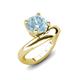 3 - Anahi 1.90 ct Aquamarine Women Curve Solitaire Ring 