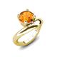 3 - Anahi 1.90 ct Citrine Women Curve Solitaire Ring 