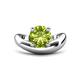 1 - Anahi 1.80 ct Peridot Women Curve Solitaire Ring 