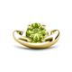 1 - Anahi 1.80 ct Peridot Women Curve Solitaire Ring 