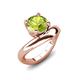 3 - Anahi 1.80 ct Peridot Women Curve Solitaire Ring 