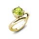 3 - Anahi 1.80 ct Peridot Women Curve Solitaire Ring 