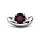 1 - Anahi 2.26 ct Red Garnet Women Curve Solitaire Ring 