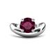 1 - Anahi 2.26 ct Rhodolite Garnet Women Curve Solitaire Ring 