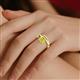 2 - Anahi 2.00 ct Yellow Diamond Women Curve Solitaire Ring 