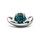1 - Anahi 2.00 ct London Blue Topaz Women Curve Solitaire Ring 