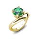 3 - Anahi 2.25 ct Created Alexandrite Women Curve Solitaire Ring 